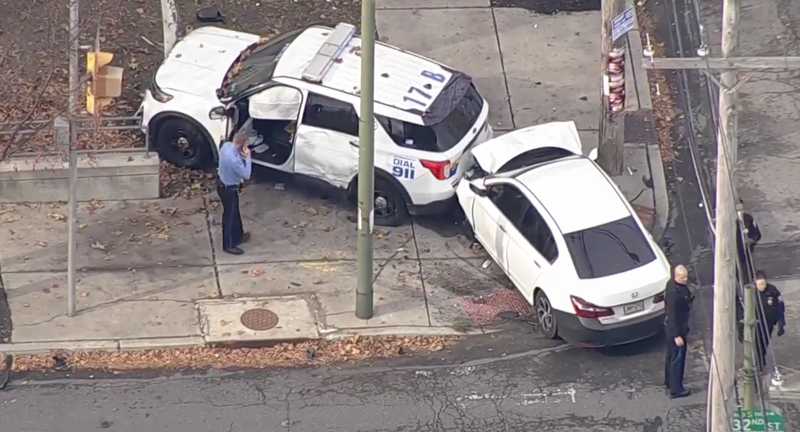 Cop struck by driver in stolen car