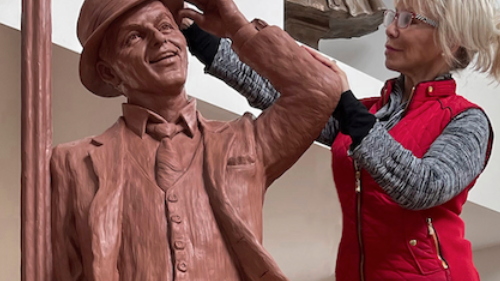 PHOTO: Hoboken to honor Frank Sinatra's 106th birthday with life-size sculpture