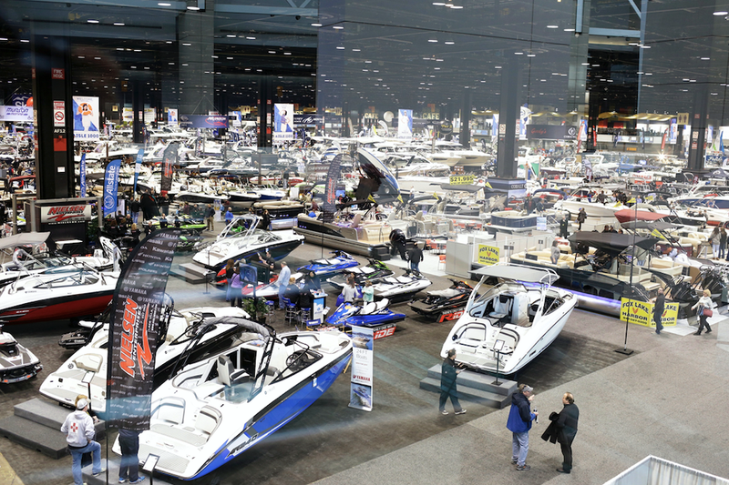 Chicago Boat Show floor, 2017