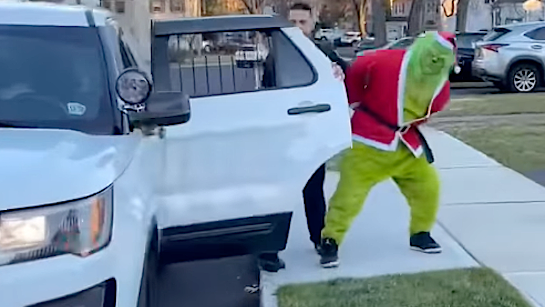 VIDEO: Is this NJ or Whoville? Grinch 'arrested' for 'attempting to steal holiday cheer'