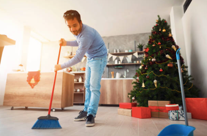 Christmas cleaning.