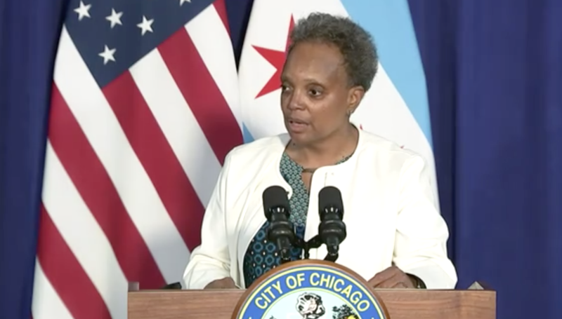 Mayor Lori Lightfoot is raising concerns about plans for armed security patrols in the Bucktown area.