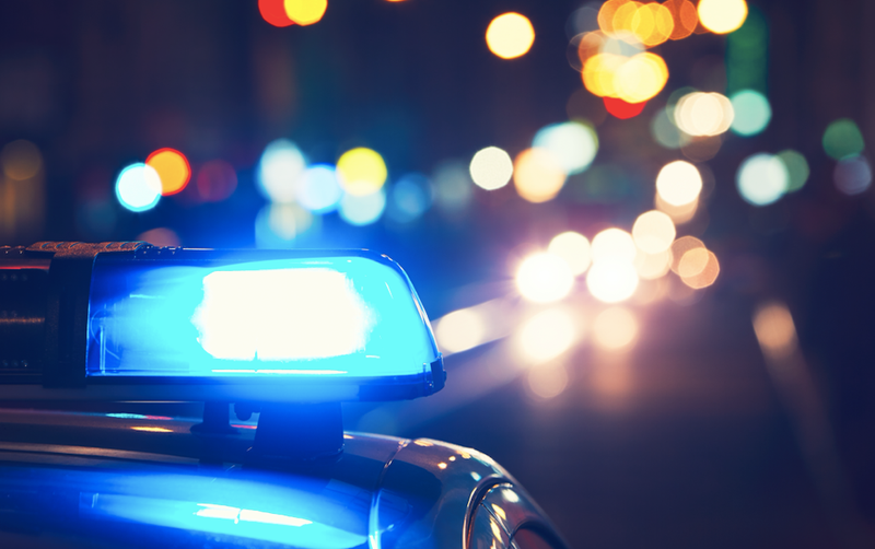 lights on police car