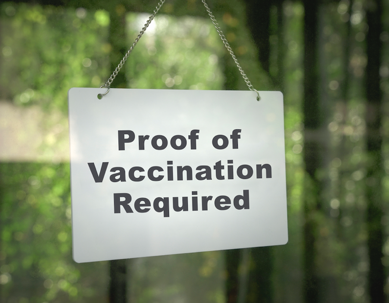 vaccination sign