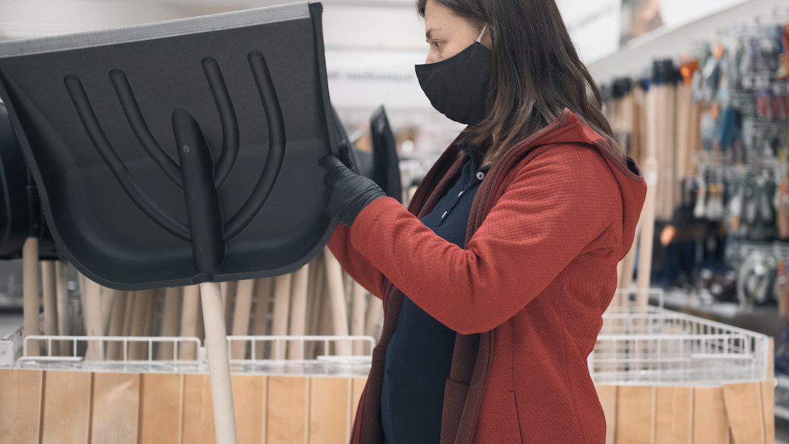 Don't wait to buy shovels and other winter cleanup items, store employee advises