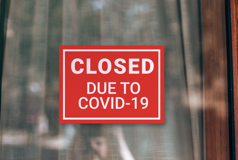 Closed sign