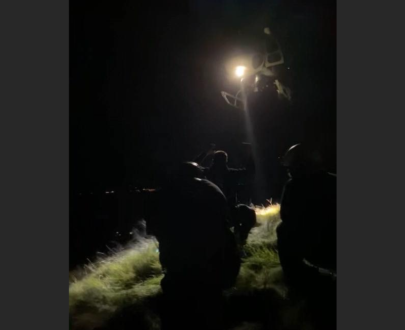 Crews work to rescue an injured hiker in Napa County.