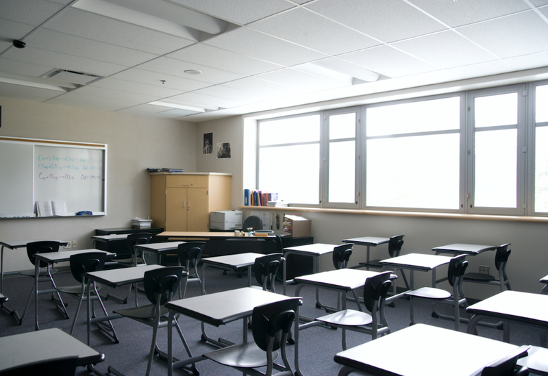 school classroom empty