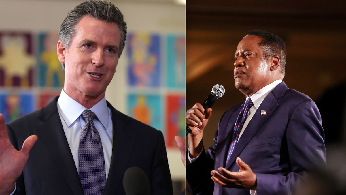 WATCH: Gov. Newsom can't remember Republican recall challenger Larry Elder's name