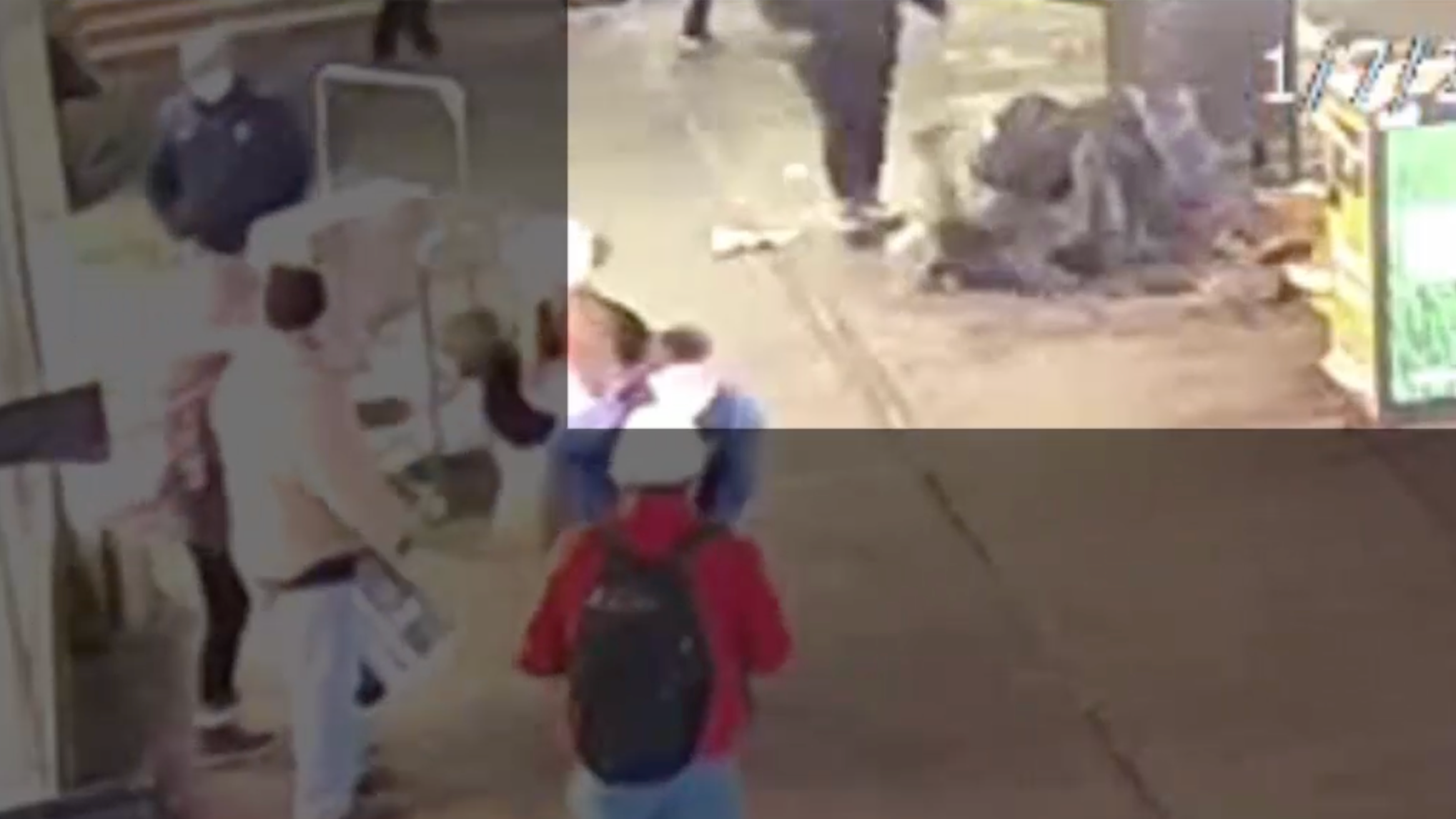VIDEO: Man, woman stab, throw liquid at victim as he walked out of CVS near Times Square