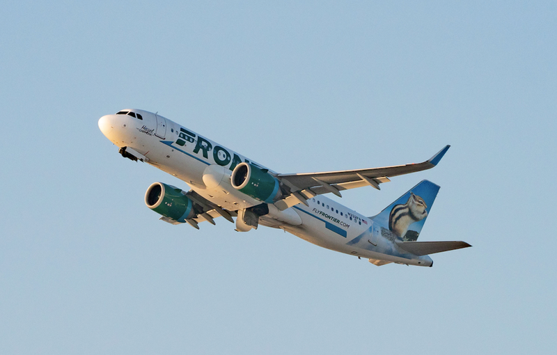 Frontier logod airplane