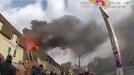 VIDEO: Police body camera footage shows dramatic rescue after fiery Bronx explosion