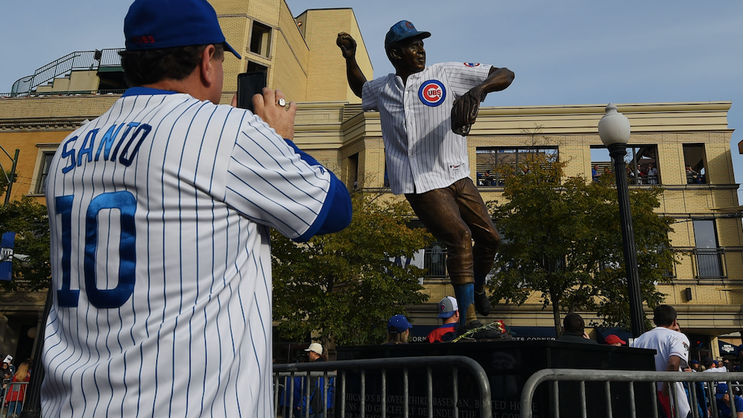Statues of Cubs icons will regroup at Wrigley Field