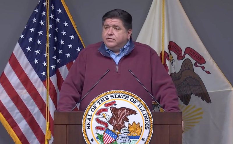Pritzker at news conference