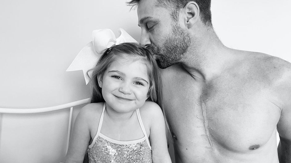 Dad gets tattoo of scar to honor his heart patient daughter: 'I don't want her to be alone'