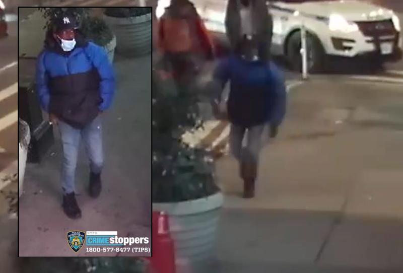 A surveillance camera captured the suspect in Midtown after the robbery, police said