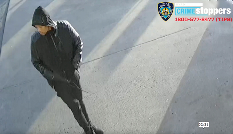 Surveillance footage of suspect