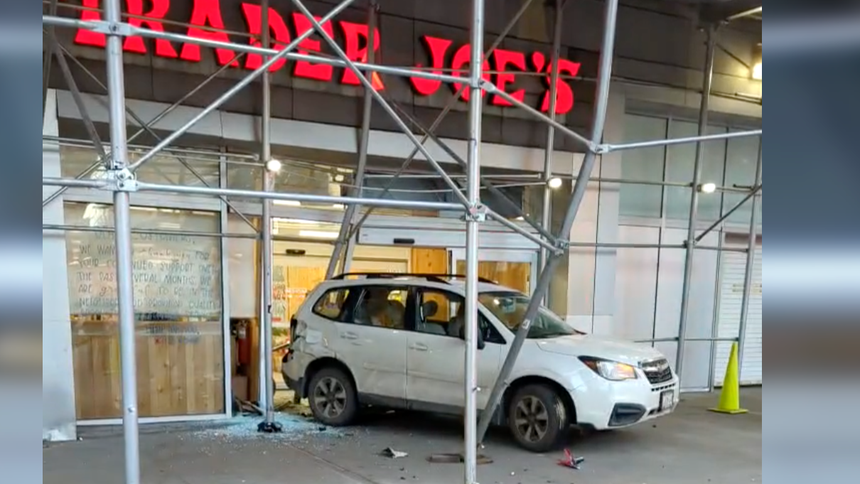 Woman, 75, slams car into UWS Trader Joe's, hitting pedestrian, 69