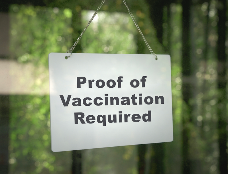 proof of vaccination