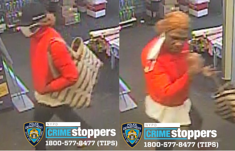 Surveillance footage images of suspected attacker