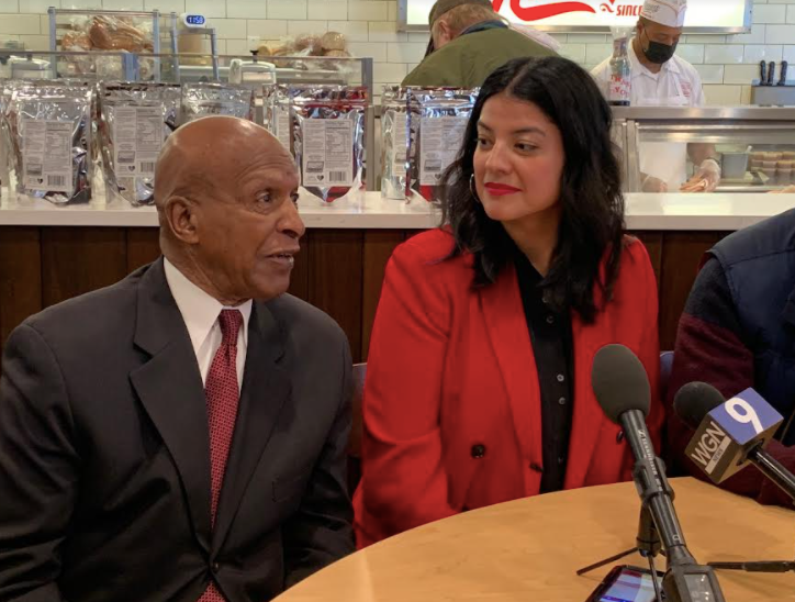 Jesse White and Anna Valencia