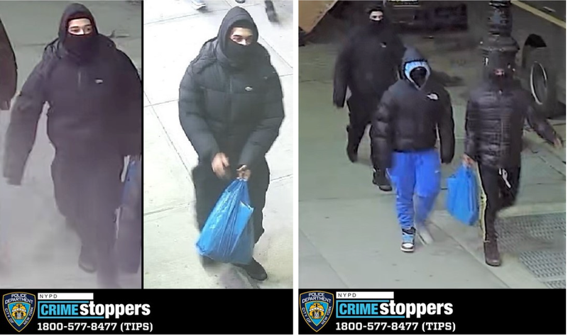 Surveillance images of the suspects