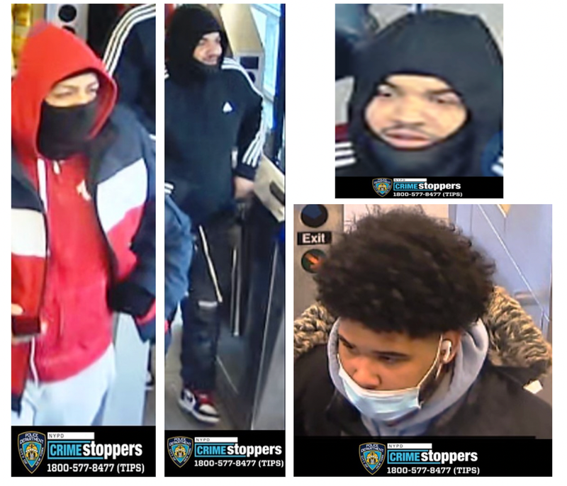 Surveillance images of suspects