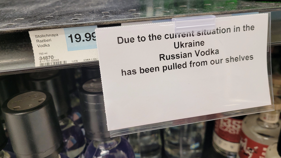 Russian vodka in the crosshairs after Ukraine invasion