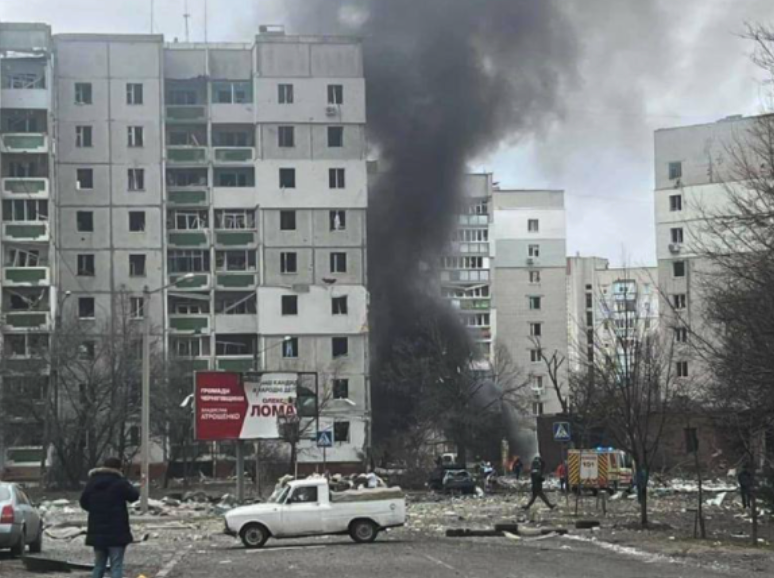 Ukraine said Russia struck residential buildings in Chernihiv