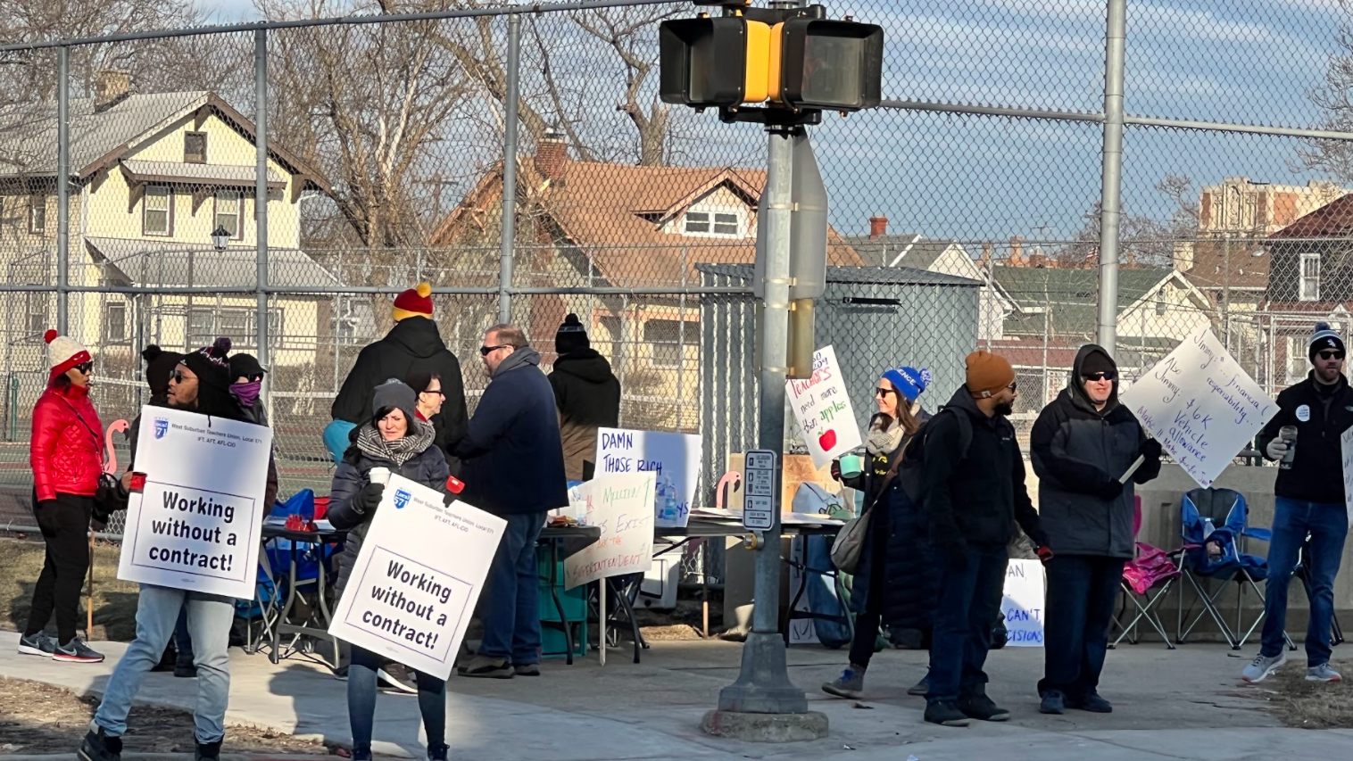Proviso Township High School District 209 teachers go on strike