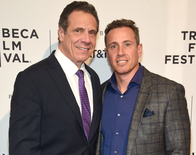 New York Governor Andrew Cuomo and Chris Cuomo attend the HBO Documentary Film "RX: Early Detection A Cancer Journey With Sandra Lee" during The Tribeca Film Festival at SVA Theater on April 26, 2018 in New York City.