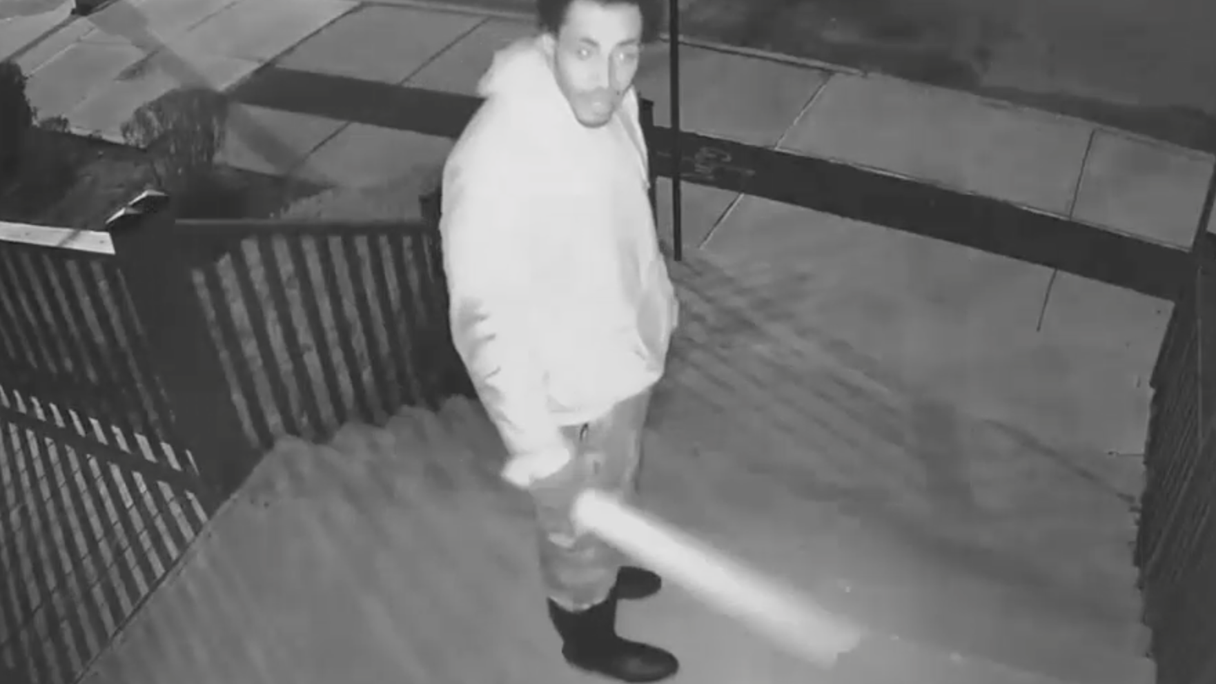 VIDEO: Man seen breaking window of Queens church sought by police