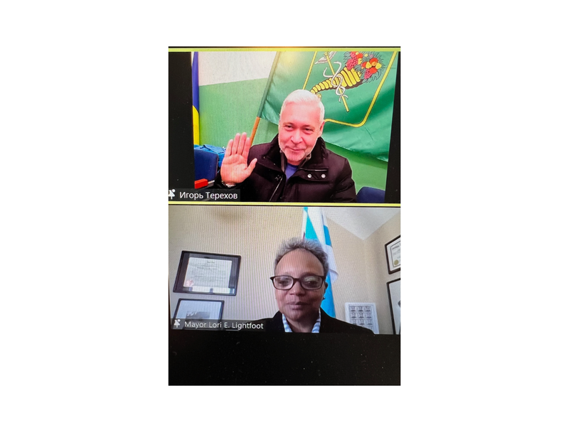 During virtual call, Mayor Lightfoot ensures Ukrainian mayor that Chicago supports him