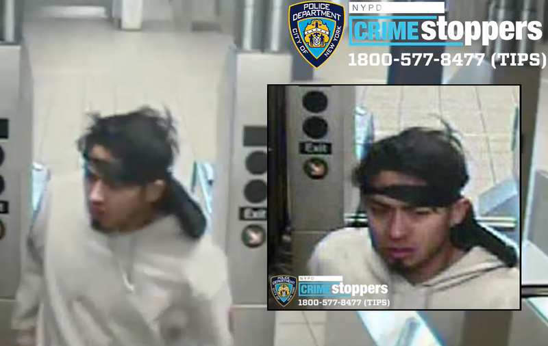 The suspect was captured on surveillance video