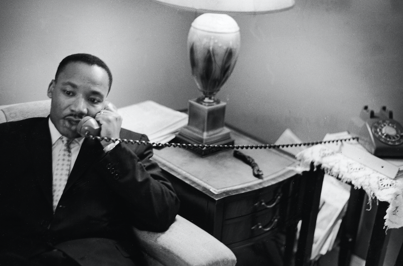 MLK on the phone