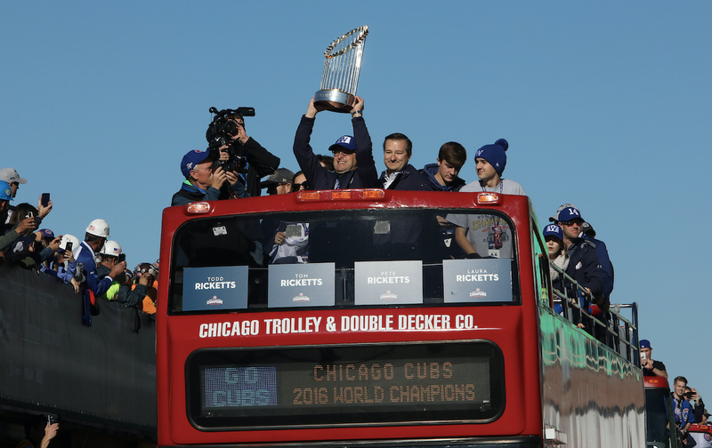 Cubs owners on bus