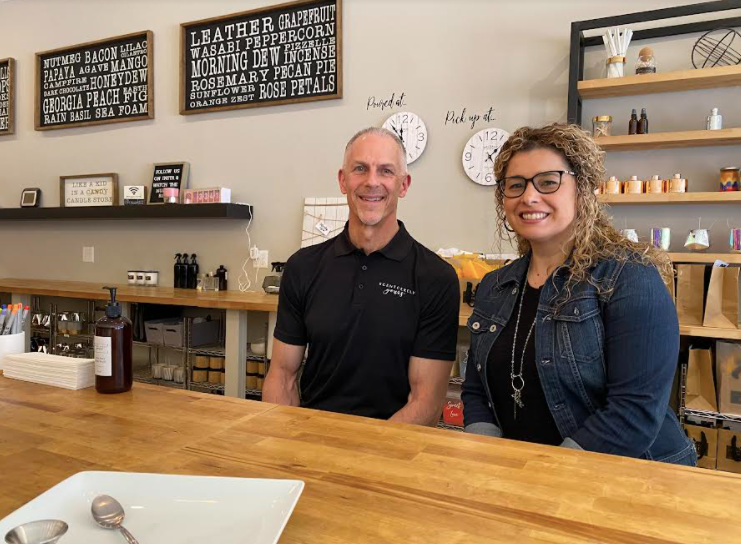 Candle store owners