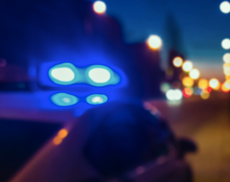 lights on police car
