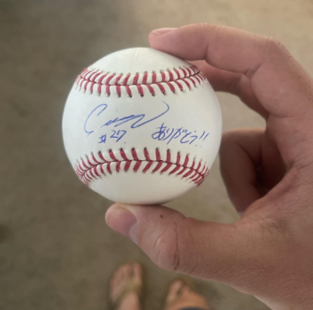 ball with autograph