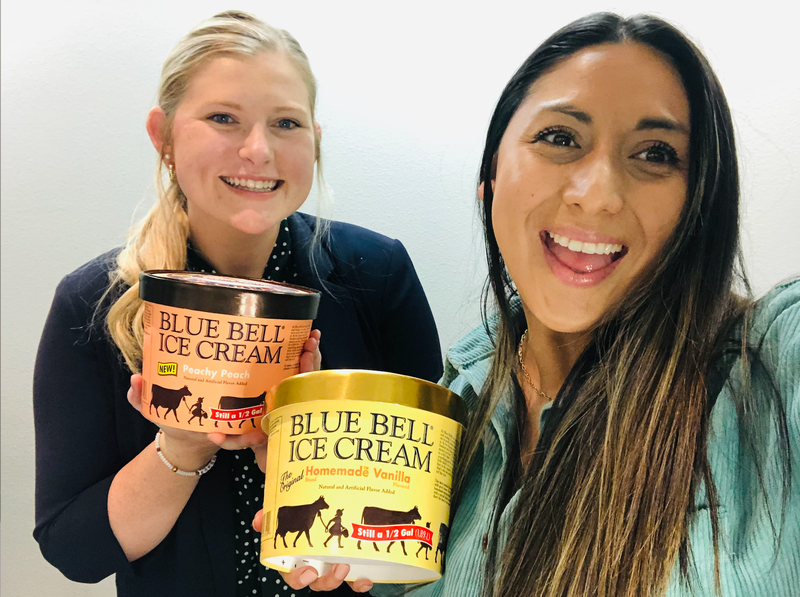 Steph and Lauren Lewis from Blue Bell Ice Cream