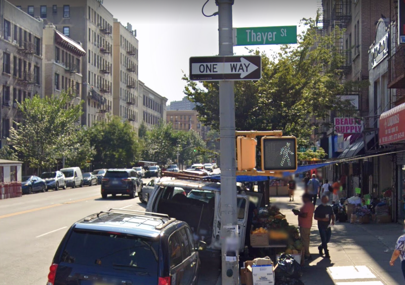 Nagle Avenue and Thayer Street where shooting occurred