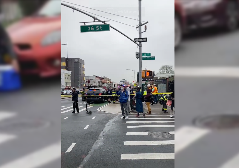 The shooting reportedly happened at the 36th Street station in Sunset Park