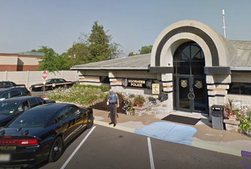 The outside of the Voorhees Police Department Headquarters in Voorhees-Township.