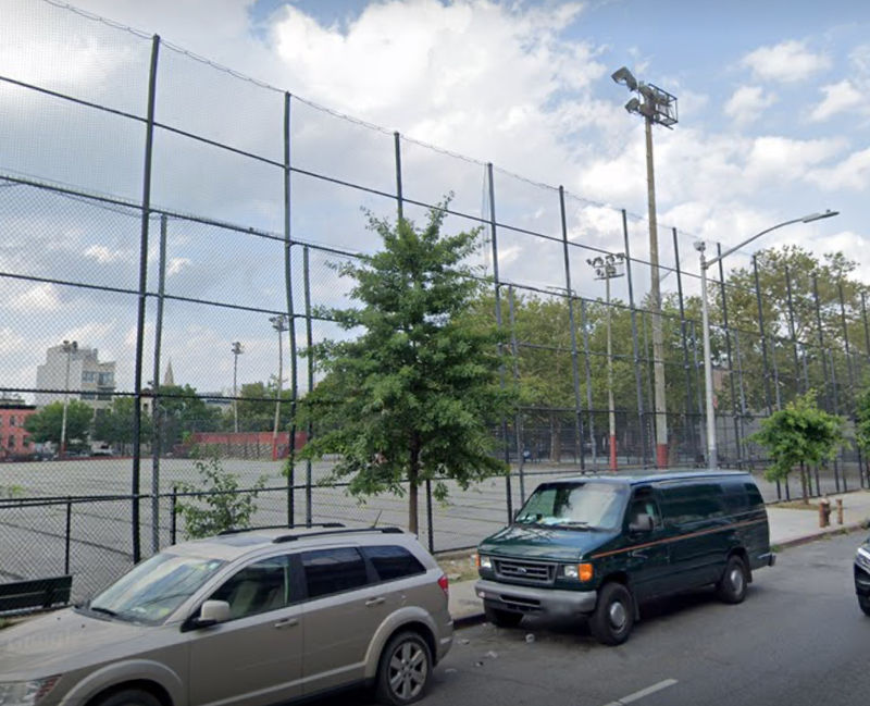 A 20-year-old man was gunned down at St. Andrew's Park in Crown Heights on Friday night, police said.