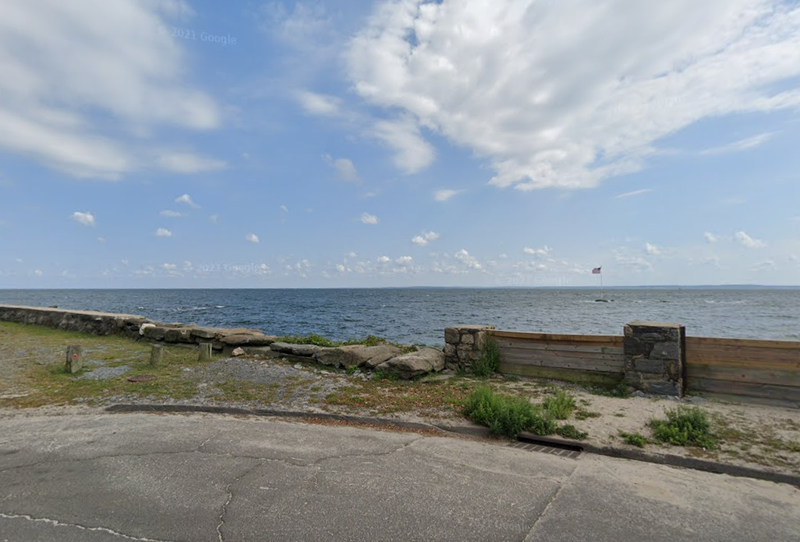 The boat capsized off Shippan Point in Stamford on Sunday