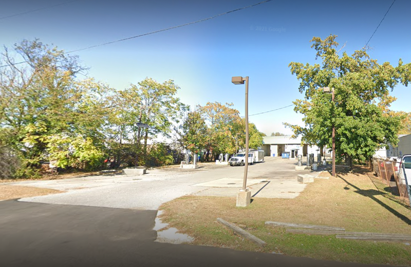 Parking lot where victim was found dead