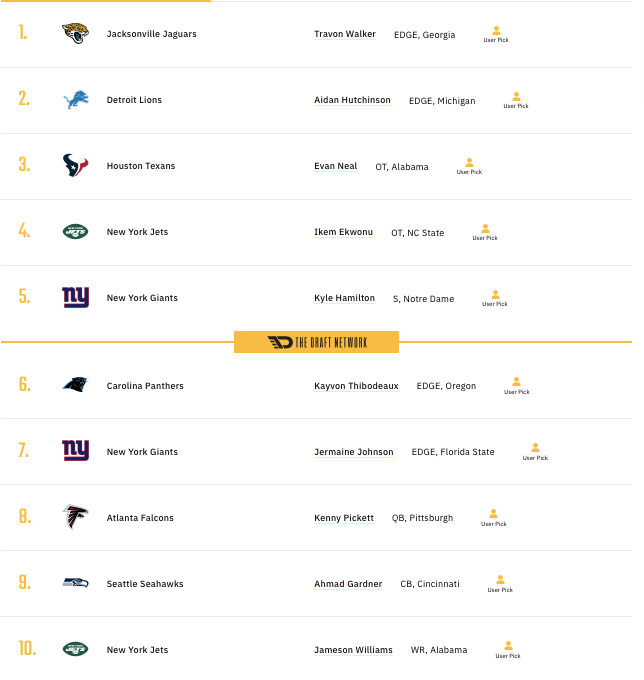 Picks 1-10