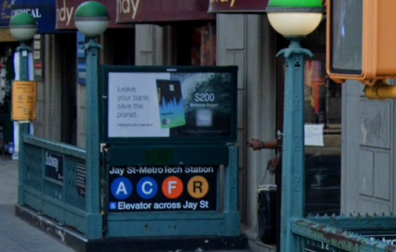 A 64-year-old MTA worker was hospitalized after he was struck by a train while working on the tracks in a Brooklyn subway station.