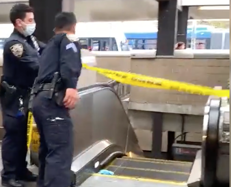 A man was shot in the chest at Queens subway station on Monday afternoon, police said.