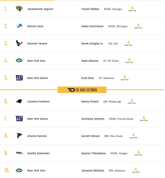 Picks 1-10